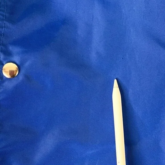 VINTAGE BLUE WATERPROOF RAIN SPRING SUMMER JACKET  UNISEX MEN WOMEN SIZE … - Picture 9 of 11